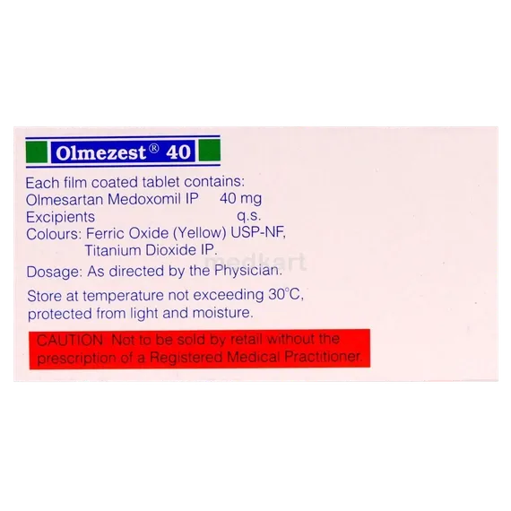 olmezest 40mg tablet 10's